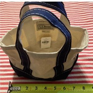 Vintage mini LL Bean boat and tote